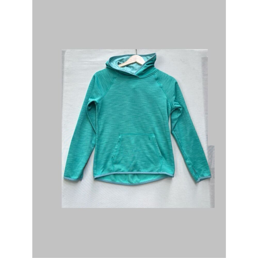 Danskin Now Girls Hooded Sweatshirt. Green. Size Large(10-12)